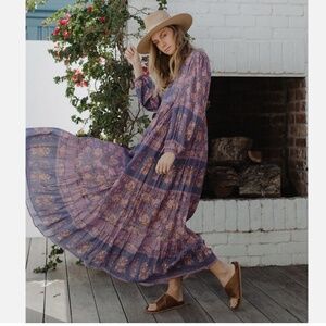 Spell Juniper Organic Cotton Maxi Dress Gown
